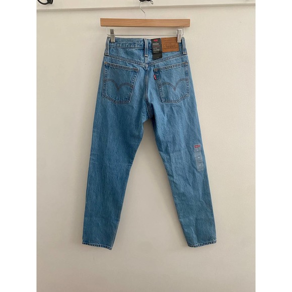 Levi's High Rise Wedgie Button Fly Jeans 100% Cotton 24 EUC new “skinny” jeans - Picture 2 of 3